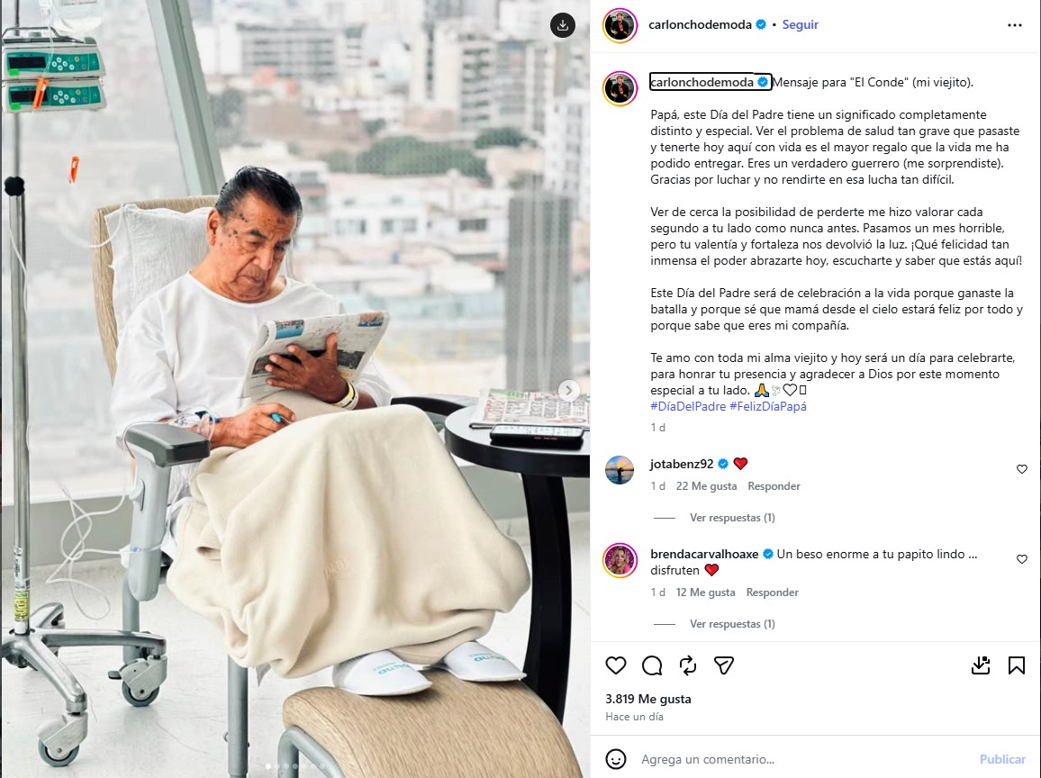 Le moment le plus sombre de sa vie ! “Carloncho” fond en larmes en révélant le combat dramatique de son père pour sa vie : “Je t’aurais perdu”
