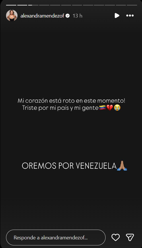 Alexandra Mendes “La Chama” appelle à l’aide après le tremblement de terre au Venezuela : “Pays frères, aidez-nous s’il vous plaît”