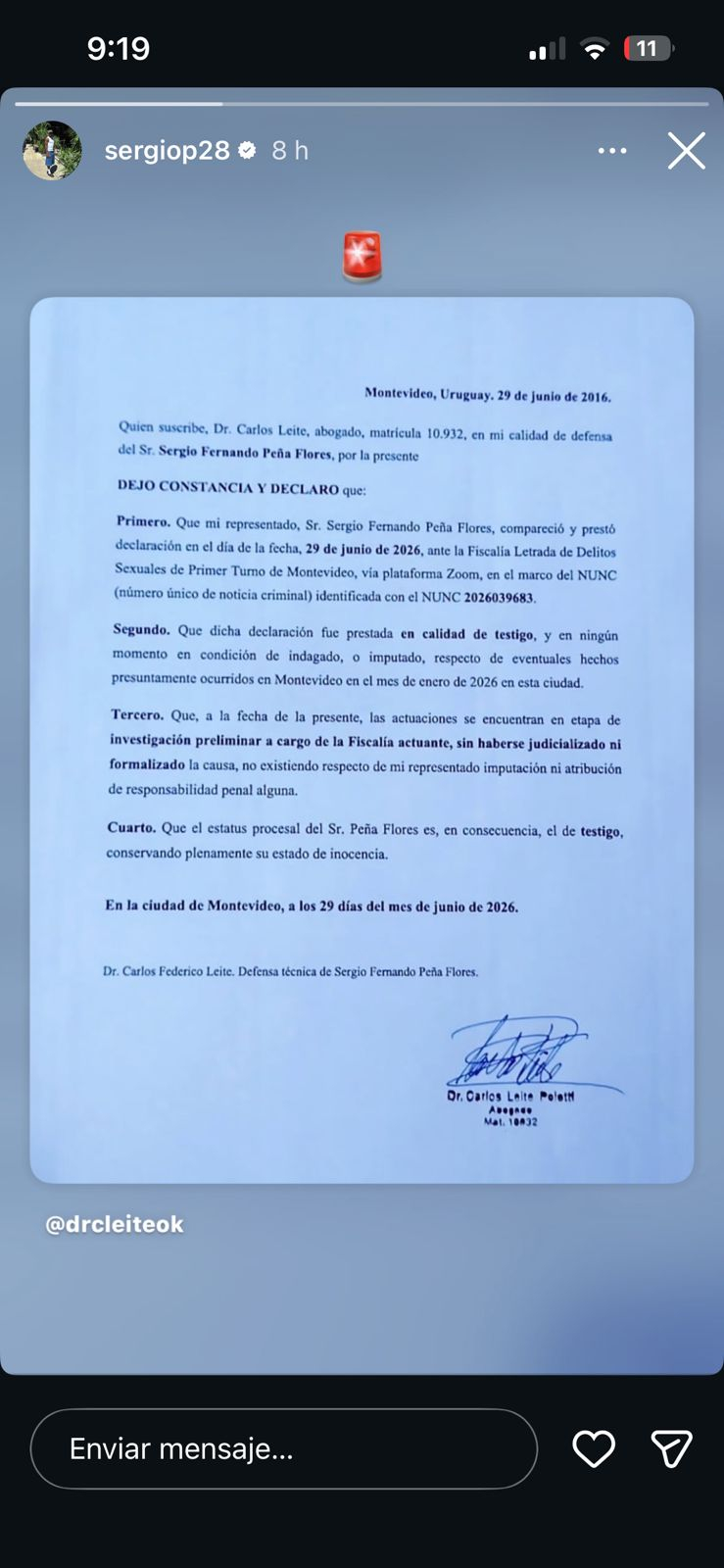 Tournure inattendue : Sergio Pena a fait une annonce concernant la plainte de l’Argentine accusée aux côtés de Carlos Zambrano et Miguel Truco.