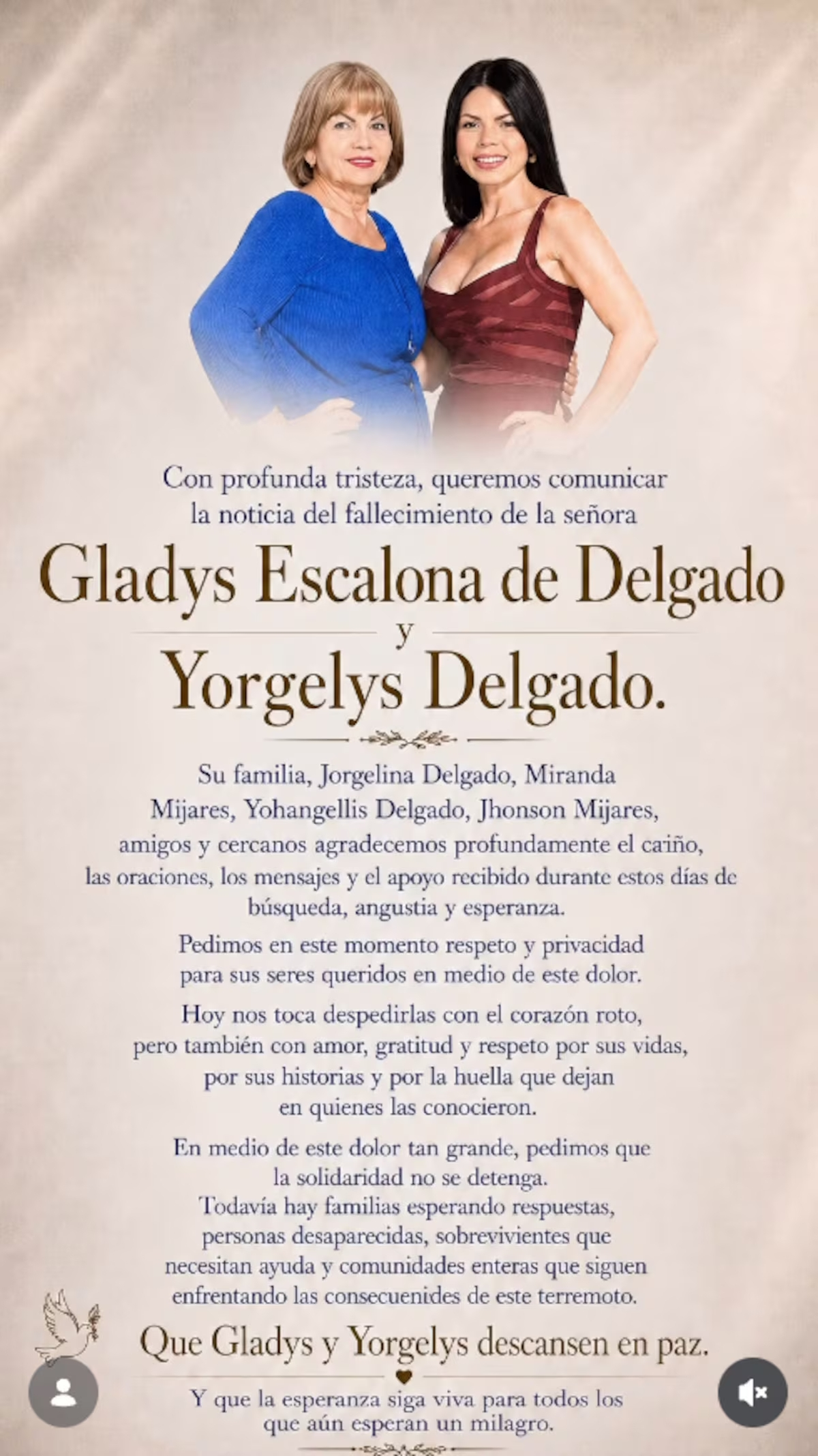 Deuil à la télé ! Ils confirment la mort de l’actrice Yorgelis Delgado dans le film « Entre toi et moi » : elle a perdu la vie avec sa mère après une tragédie au Venezuela.