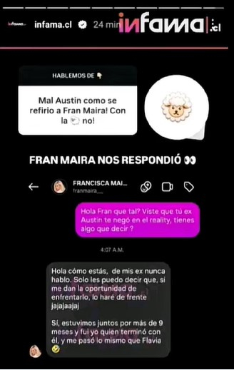 Un scandale a éclaté ! La chanteuse Fran Myra rejette brutalement Austin Palau après l’avoir rejeté et lui donne un sévère avertissement : “Je le ferai…”