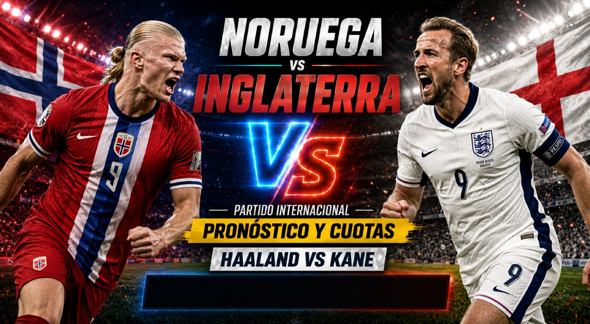 Pronóstico y cuotas del Noruega vs. Inglaterra: cuánto paga 