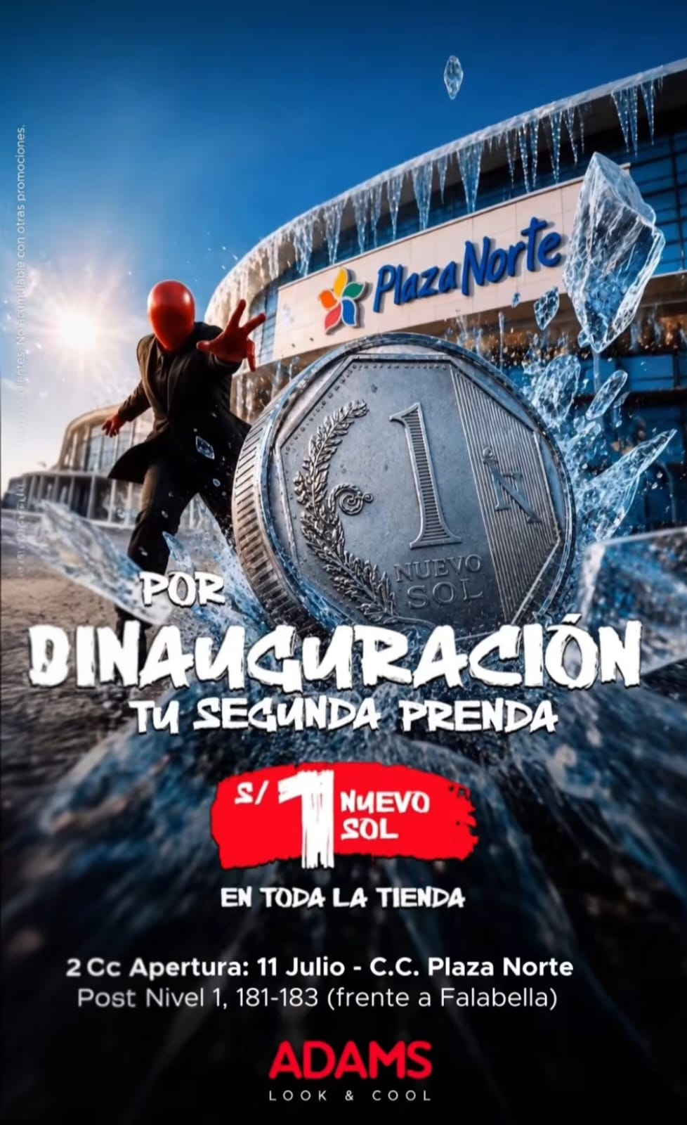 Tiendas Adams Ofrece Prendas a un Sol Durante el Sábado 11 de Julio en Plaza Norte. Tiendas Adams Ofrece Prendas a un Sol Durante el Sábado 11 de Julio en Plaza Norte.