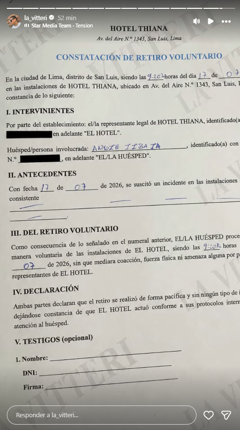 Policía interviene hotel donde se hospeda Angie Jibaja tras ser acusada de llevar sustancias Policía interviene hotel donde se hospeda Angie Jibaja tras ser acusada de llevar sustancias