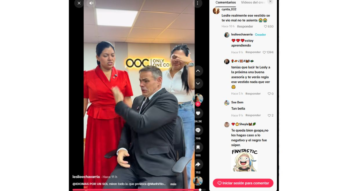 Mark Vito hace comentario sobre el look de Leslie Echevarría. 