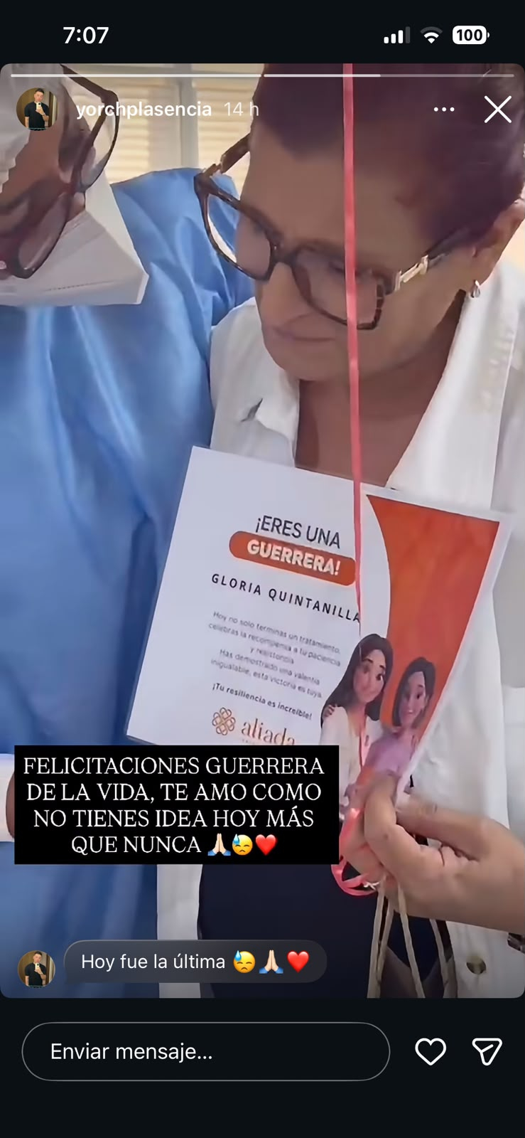 Diagnóstico de cáncer en madre de Yahaira Plasencia Diagnóstico de cáncer en madre de Yahaira Plasencia