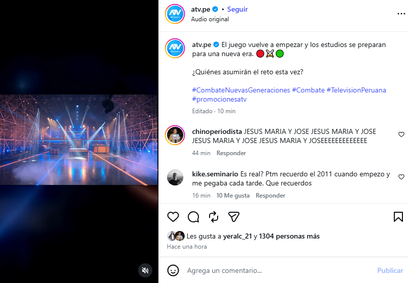 ATV confirma el regreso de 'Combate'. ATV confirma el regreso de 'Combate'.