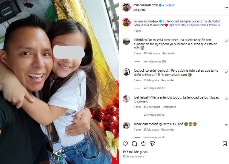 Milena Zárate compartió una imagen de su hija con Edwin Sierra. Milena Zárate compartió una imagen de su hija con Edwin Sierra.