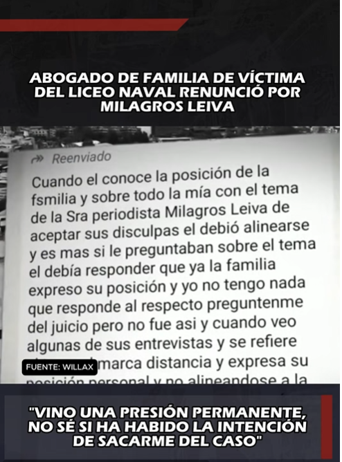Madre de la víctima se expresa tras suceso con el abogado y Milagros Leiva  