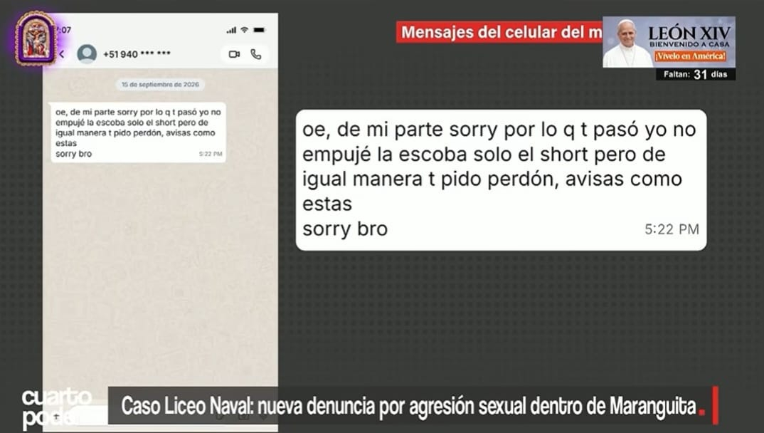 Mensajes enviados tras la agresión Mensajes enviados tras la agresión