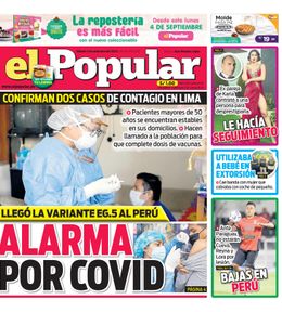 Edición Impresa - El Popular | Lima - Sabado 02 de Setiembre del 2023