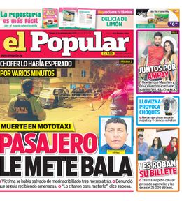 Edición Impresa - El Popular | Lima - Viernes 15 de Setiembre del 2023