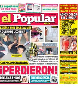 Edición Impresa - El Popular | Lima - Miercoles 20 de Setiembre del 2023