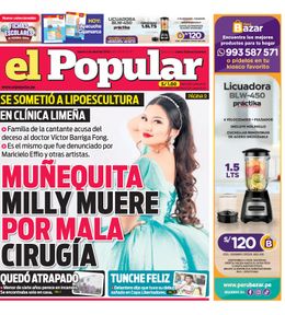 Edición Impresa - El Popular | Lima - Jueves 04 de Abril del 2024
