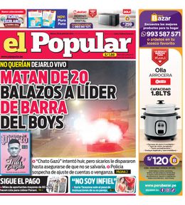 Edición Impresa - El Popular | Lima - Viernes 26 de Abril del 2024