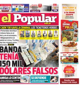 Edición Impresa - El Popular | Lima - Miercoles 01 de Mayo del 2024