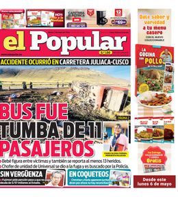 Edición Impresa - El Popular | Lima - Martes 07 de Mayo del 2024