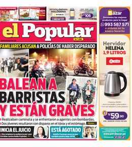 Edición Impresa - El Popular | Lima - Lunes 01 de Julio del 2024