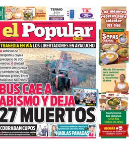 Edición Impresa - El Popular | Lima - Miercoles 17 de Julio del 2024