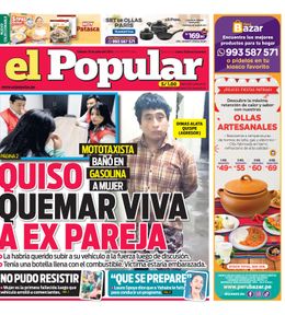 Edición Impresa - El Popular | Lima - Sabado 20 de Julio del 2024