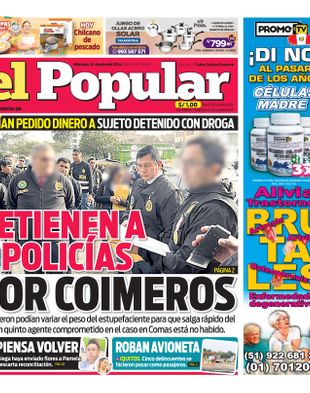 Edición Impresa - El Popular | Lima - Miercoles 24 de Julio del 2024