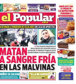 Edición Impresa - El Popular | Lima - Domingo 08 de Setiembre del 2024