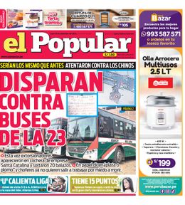 Edición Impresa - El Popular | Lima - Lunes 16 de Setiembre del 2024