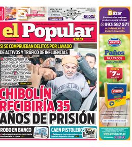 Edición Impresa - El Popular | Lima - Sabado 21 de Setiembre del 2024