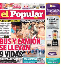 Edición Impresa - El Popular | Lima - Martes 01 de Octubre del 2024