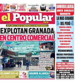 Edición Impresa - El Popular | Lima - Domingo 27 de Octubre del 2024