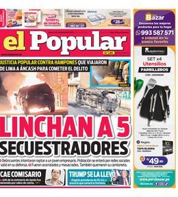 Edición Impresa - El Popular | Lima - Jueves 07 de Noviembre del 2024