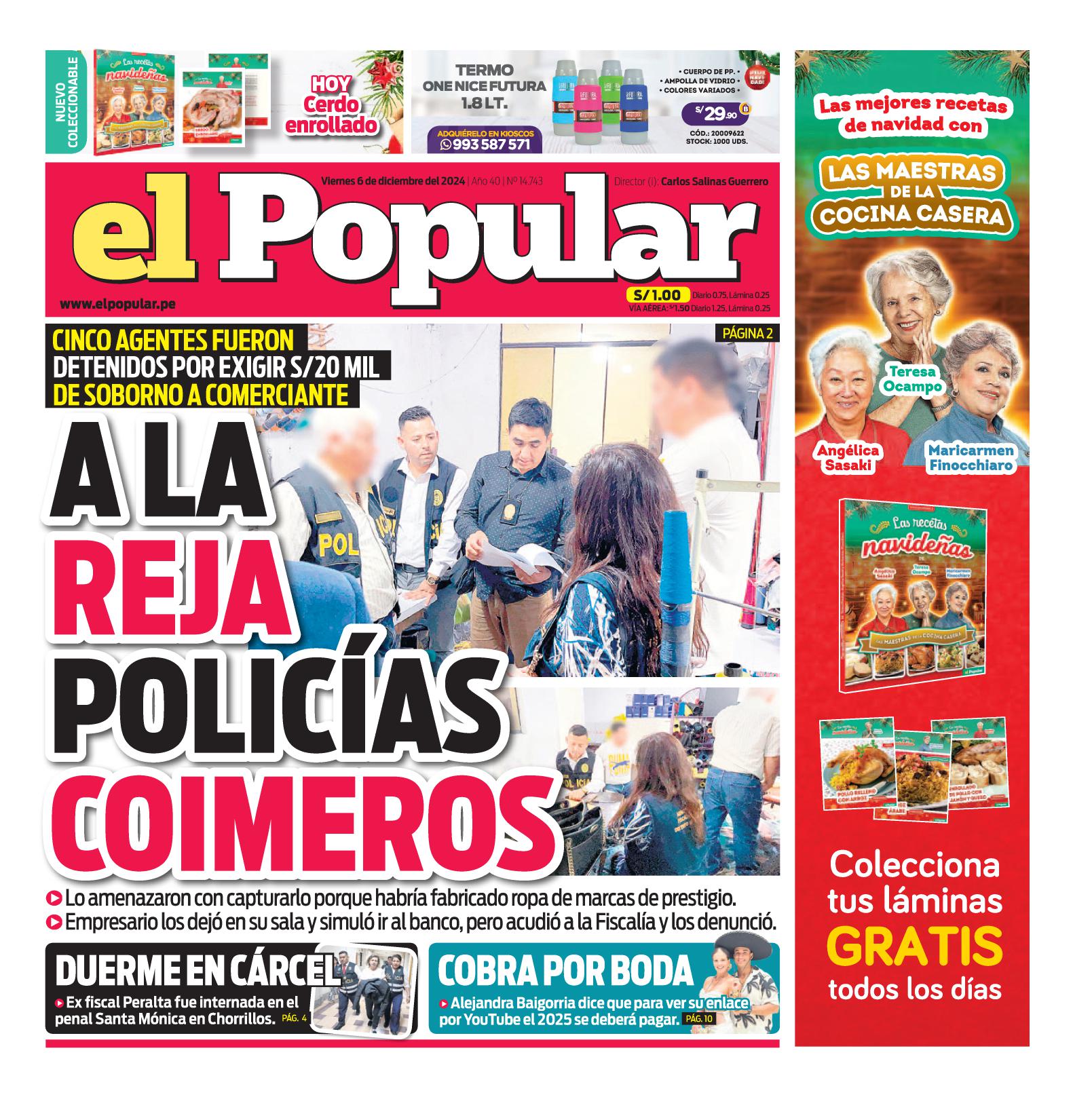 Edición Impresa - El Popular | Lima - Viernes 06 de Diciembre del 2024