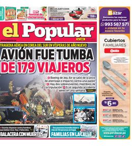 Edición Impresa - El Popular | Lima - Lunes 30 de Diciembre del 2024