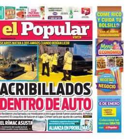 Edición Impresa - El Popular | Lima - Domingo 05 de Enero del 2025