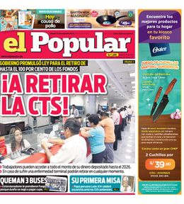 Edición Impresa - El Popular | Lima - Sabado 10 de Mayo del 2025
