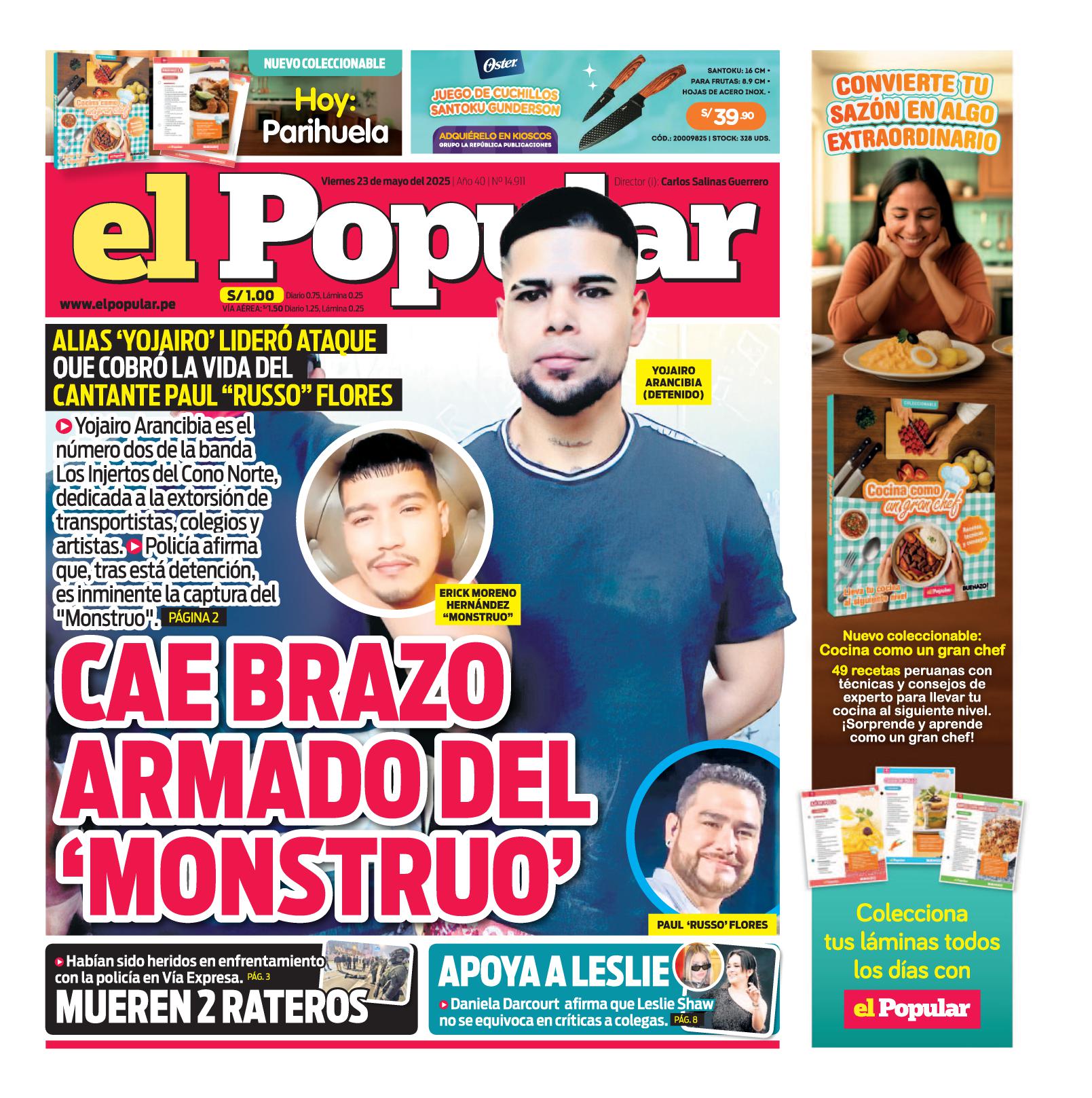 Edición Impresa - El Popular | Lima - Viernes 23 de Mayo del 2025