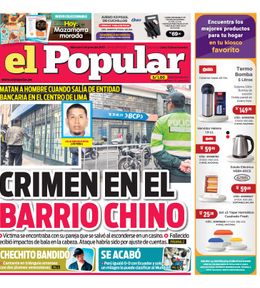 Edición Impresa - El Popular | Lima - Miercoles 11 de Junio del 2025