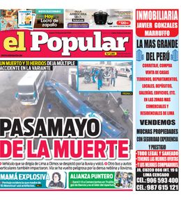 Edición Impresa - El Popular | Lima - Jueves 19 de Junio del 2025