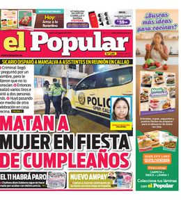 Edición Impresa - El Popular | Lima - Lunes 04 de Agosto del 2025