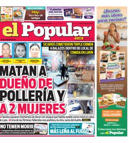 Edición Impresa - El Popular | Lima - Viernes 08 de Agosto del 2025