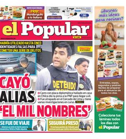 Edición Impresa - El Popular | Lima - Martes 19 de Agosto del 2025