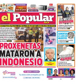 Edición Impresa - El Popular | Lima - Miercoles 03 de Setiembre del 2025