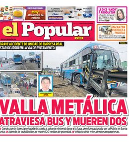 Edición Impresa - El Popular | Lima - Viernes 12 de Setiembre del 2025