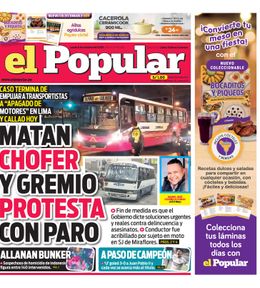 Edición Impresa - El Popular | Lima - Lunes 06 de Octubre del 2025