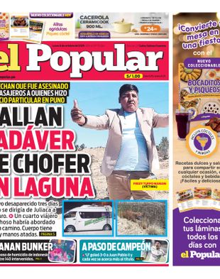 Edición Impresa - El Popular | Sur - Lunes 06 de Octubre del 2025