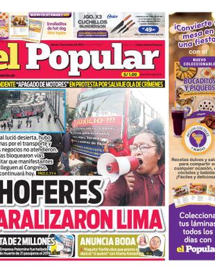 Edición Impresa - El Popular | Sur - Martes 07 de Octubre del 2025