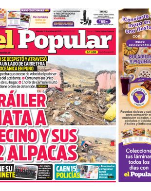 Edición Impresa - El Popular | Sur - Miercoles 15 de Octubre del 2025