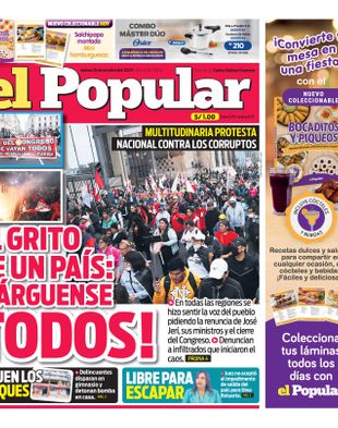 Edición Impresa - El Popular | Sur - Jueves 16 de Octubre del 2025