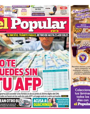 Edición Impresa - El Popular | Norte - Miercoles 22 de Octubre del 2025