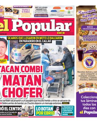 Edición Impresa - El Popular | Lima - Domingo 26 de Octubre del 2025